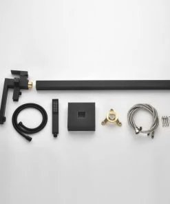 Jims Maison Freestanding Tub Shower Claw Foot Faucet With Handheld Spout, Matte Black -Moen-shop c2d18f090239be36 5055 w800 h800 b0 p0