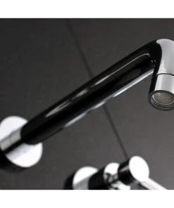 Kingston Brass Two-Handle Wall Mount Tub Faucet, Polished Chrome 6 Kingston Brass Two-Handle Wall Mount Tub Faucet, Polished Chrome -Moen-shop c3c131360c66f294 5808 w800 h800 b0 p0