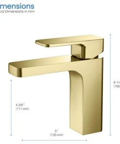 Kibi USA Blaze Single Handle Bathroom Sink Faucet, Brushed Gold -Moen-shop c3e1527801c61935 6839 w800 h800 b1 p0