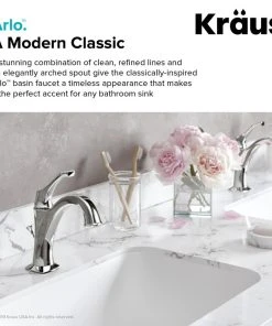 Kraus USA, Inc. Arlo Single Handle 1-Hole Bathroom Basin Faucet, Lift Rod Drain, Brushed Gold -Moen-shop c521f79200e5e6a8 3184 w800 h800 b0 p0