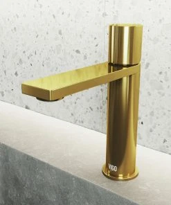 VIGO Halsey Single Hole Bathroom Faucet, Matte Gold 13 VIGO Halsey Single Hole Bathroom Faucet, Matte Gold -Moen-shop c5815b270f60a6f7 3021 w800 h800 b0 p0