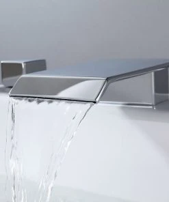 HOMARY Waterfall Widespread Bathroom Sink Faucet Square Double Handle Solid Brass, Chro -Moen-shop c721ee8c0040a803 4972 w800 h800 b0 p0