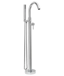 Keeney Holdings LLC Belanger SOU-DC-45CP Single Handle Floor Mounted Freestanding Tub Filler, Chrome