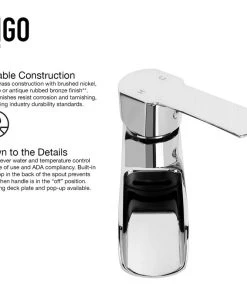 VIGO Niko Single-Handle Single Hole Bathroom Vessel Sink Faucet -Moen-shop ca013d0b0f59efbe 2274 w800 h800 b1 p0