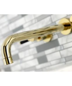 Kingston Brass KS8022DKL Two-Handle Wall Mount Tub Faucet, Polished Brass -Moen-shop ca01b7ec013fb797 0641 w800 h800 b0 p0