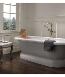 Delta Faucet Delta Cassidy Floor Mount Tub Filler Trim - Less Handle, Polished Nickel -Moen-shop cad118e60d25cd09 1363 w800 h800 b0 p0