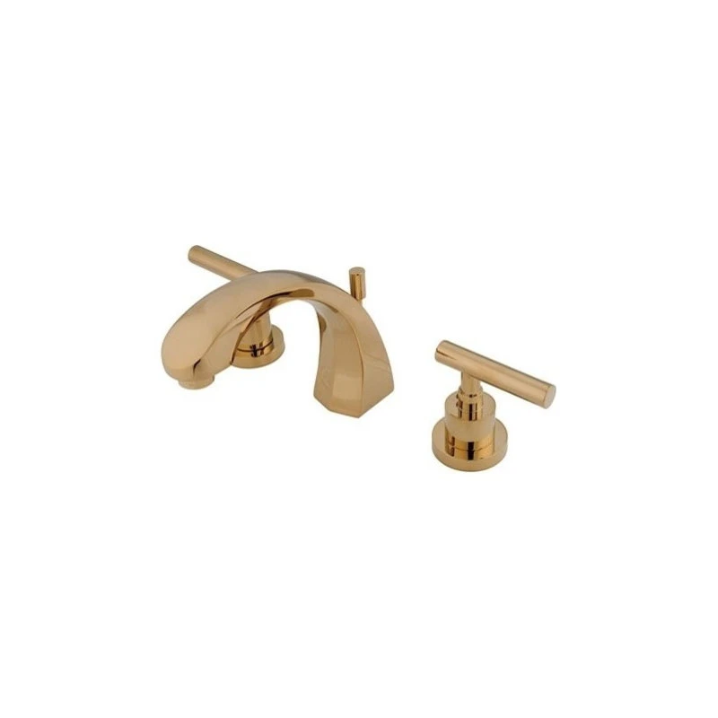 Kingston Brass Widespread Bathroom Faucet With Brass Pop-Up, Polished Brass 1 Kingston Brass Widespread Bathroom Faucet With Brass Pop-Up, Polished Brass