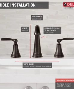 Delta Faucet Delta Woodhurst Bathroom Faucet, Venetian Bronze, 3532LF-RBMPU -Moen-shop cb01e58e0cd1a97e 7885 w800 h800 b0 p0