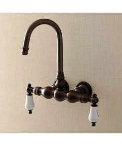 Kingston Brass Aqua Vintage 3-3/8" Wall Mount Tub Faucet, Oil Rubbed Bronze -Moen-shop cbd13e310b527028 7300 w800 h800 b0 p0