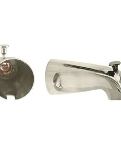 Westbrass Nose Diverter 5.5" Tub Spout In Satin Nickel