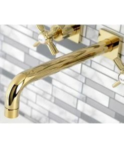 Kingston Brass KS6022ZX Wall Mount Tub Faucet, Polished Brass -Moen-shop cc4137d6013fbe77 0638 w800 h800 b0 p0