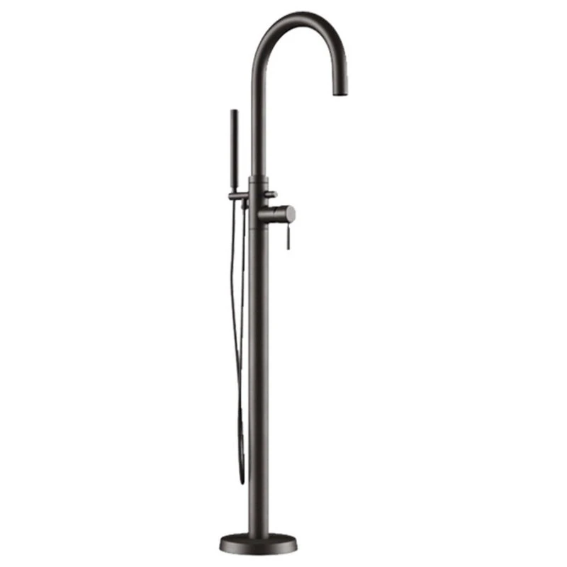 The Tub Connection Modern Freestanding Faucet, Shower Wand, Polished Chrome 1 The Tub Connection Modern Freestanding Faucet, Shower Wand, Polished Chrome