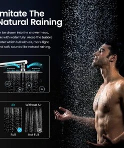 Kibi USA Circular Pressure 3-Function Shower System, Rough-In Valve, Chrome -Moen-shop ced1b12903375b24 4992 w800 h800 b0 p0