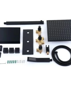 HOMARY Wall-Mounted 10" Shower System Rainfall 3 Function Shower Fixture With Tub Spout -Moen-shop cf513dc50f96ca7f 4792 w800 h800 b1 p0