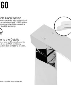 VIGO Duris Single-Handle Single Hole Bathroom Vessel Sink Faucet -Moen-shop d1f1966c0e96ec18 2340 w800 h800 b1 p0