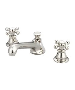 Water Creation Lever Handles-American Widespread Lavatory Faucet, Polished Nickel Pvd Finish, C