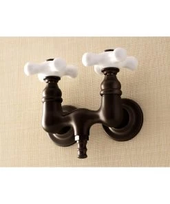 Kingston Brass AE40T Vintage Wall Mounted Clawfoot Tub Filler - Polished Chrome -Moen-shop d3e1a8360f1301e9 3388 w800 h800 b1 p0