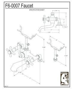 Water Creation Vintage Classic Deck Mount Tub Faucet With Handshower, Polished Nickel Pvd Finis 7 Water Creation Vintage Classic Deck Mount Tub Faucet With Handshower, Polished Nickel Pvd Finis -Moen-shop d4215f9c0732433b 9842 w800 h800 b1 p0
