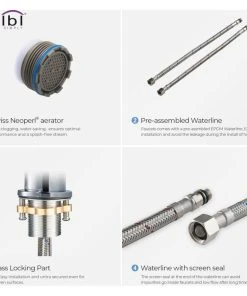 Kibi USA Circular Brass Single Handle Bathroom Faucet KBF1008, Chrome, With Drain 19 Kibi USA Circular Brass Single Handle Bathroom Faucet KBF1008, Chrome, With Drain -Moen-shop d49104a30f1b5607 7681 w800 h800 b1 p0