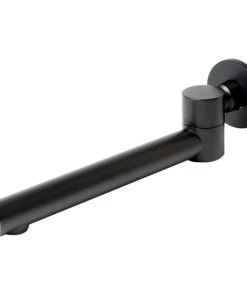 Alfi Trade Black Matte Round Foldable Tub Spout