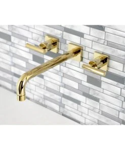 Kingston Brass KS6022CML Wall Mount Tub Faucet, Polished Brass -Moen-shop d5f11336013fb8c0 0530 w800 h800 b0 p0