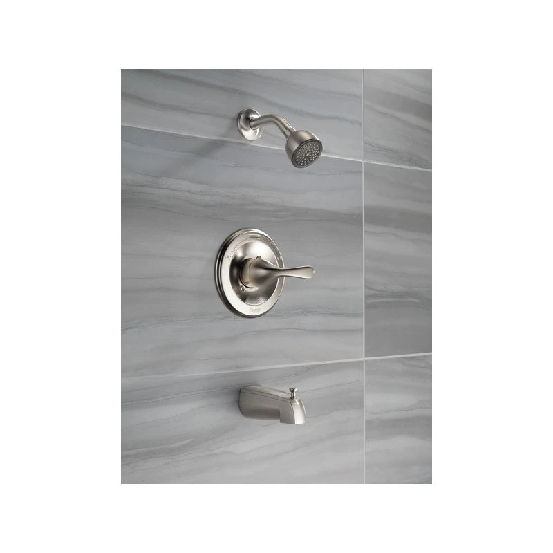 Delta Faucet Delta Classic Monitor 13 Series Tub & Shower Trim, Stainless, T13420-SS 4 Delta Faucet Delta Classic Monitor 13 Series Tub & Shower Trim, Stainless, T13420-SS - Image 4
