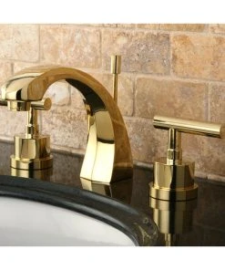 Kingston Brass Widespread Bathroom Faucet With Brass Pop-Up, Polished Brass 5 Kingston Brass Widespread Bathroom Faucet With Brass Pop-Up, Polished Brass -Moen-shop d8e1f3330bd8d01a 0344 w800 h800 b0 p0
