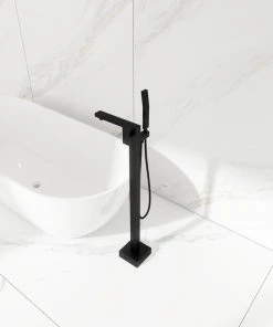 Jims Maison Freestanding Tub Shower Claw Foot Faucet With Handheld Spout, Matte Black -Moen-shop db7116aa02f070eb 5055 w800 h800 b0 p0