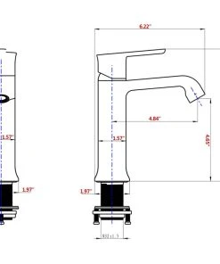 Maxwell Bathroom & Kitchen Inc Single Hole Bathroom Faucet With Drain Assembly, Brushed Gold -Moen-shop db910ea20fceecf1 0439 w800 h800 b1 p0