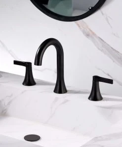 Luxier WSP11-T 2-Handle Widespread Bathroom Faucet With Drain, Oil Rubbed Bronze -Moen-shop dcc1273d01660d88 4885 w800 h800 b0 p0