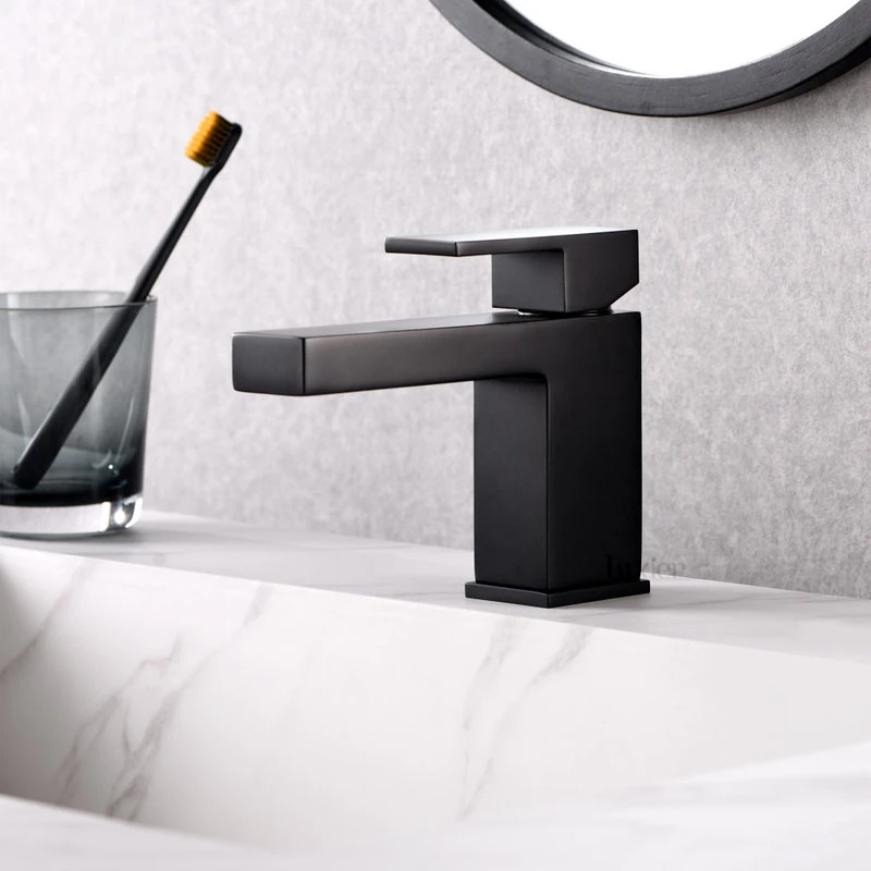 Luxier BSH05-S Single-Handle Bathroom Faucet With Drain, Matte Black 4 Luxier BSH05-S Single-Handle Bathroom Faucet With Drain, Matte Black - Image 4