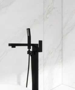 Jims Maison Freestanding Tub Shower Claw Foot Faucet With Handheld Spout, Matte Black -Moen-shop dd61501102f070ed 5055 w800 h800 b0 p0