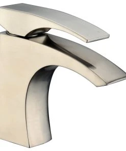 Dawn Kitchen & Bath Products, Inc Dawn Single-Lever Faucet, Brushed Nickel, Pull-Up Drain With Lift Rod