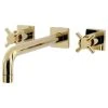 Kingston Brass KS6022DX Wall Mount Tub Faucet, Polished Brass