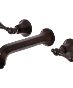 Kingston Brass KS4025AL 2-Handle Wall Mount Tub Faucet, Oil Rubbed Bronze
