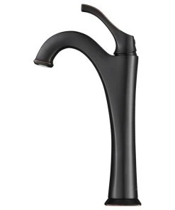 Kraus USA, Inc. Arlo Single Handle Lever 1-Hole Vessel Bathroom Faucet Oil Rubbed Bronze W Drain -Moen-shop dec19c0400e5e98f 3210 w800 h800 b1 p0
