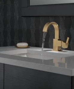 Delta Faucet Delta Vero Single Handle Bathroom Faucet, Champagne Bronze, 553LF-CZ -Moen-shop dfb1037b032de74d 8920 w800 h800 b0 p0
