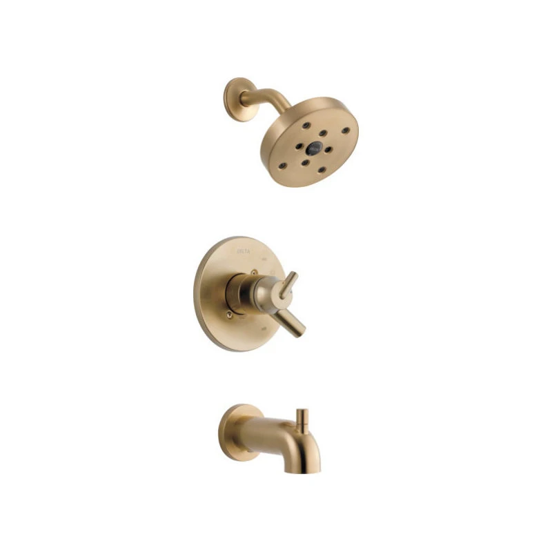 Delta Faucet Delta Trinsic Monitor 17 Series H2Okinetic Tub & Shower Trim, Champagne Bronze 1 Delta Faucet Delta Trinsic Monitor 17 Series H2Okinetic Tub & Shower Trim, Champagne Bronze