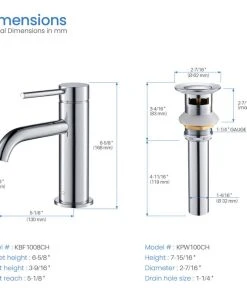 Kibi USA Circular Brass Single Handle Bathroom Faucet KBF1008, Chrome, With Drain 18 Kibi USA Circular Brass Single Handle Bathroom Faucet KBF1008, Chrome, With Drain -Moen-shop e031e89f01ba52a9 1620 w800 h800 b1 p0