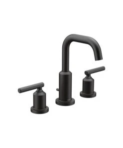 Moen T6142 Gibson Widespread Bathroom Sink Faucet - - Matte Black