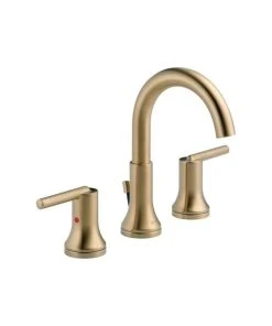 Delta Faucet Delta Trinsic 2 Handle Widespread Faucet, Champagne Bronze, 3559-CZMPU-DST