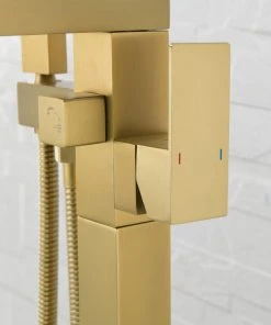 Jims Maison Freestanding Tub Shower Claw Foot Faucet With Handheld Spout, Gold 10 Jims Maison Freestanding Tub Shower Claw Foot Faucet With Handheld Spout, Gold -Moen-shop e2d128fb02f07146 5055 w800 h800 b0 p0