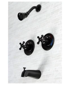 Kingston Brass KB66.AX Vintage Tub And Shower Trim Package, Black -Moen-shop e2d185070f2c9712 3331 w800 h800 b1 p0