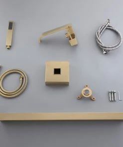 HOMARY Floor Mounted Single Handle Freestanding Bathtub Faucet With Handheld Shower, Br -Moen-shop e341604f0efed256 5066 w800 h800 b0 p0