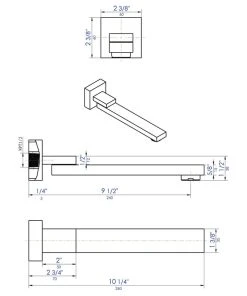 Alfi Trade Black Matte Square Foldable Tub Spout 11 Alfi Trade Black Matte Square Foldable Tub Spout -Moen-shop e4819d370046fc0a 4788 w800 h800 b1 p0