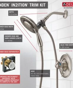 Delta Faucet Delta Linden Monitor 17 Series Shower Trim With In2ition, Stainless, T17294-SS-I -Moen-shop e5b1ac9e0d35d672 5537 w800 h800 b0 p0