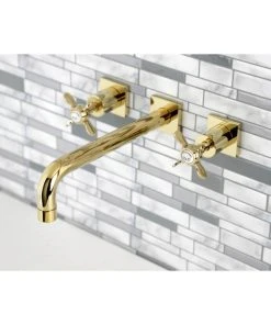 Kingston Brass KS6022BEX Wall Mount Tub Faucet, Polished Brass -Moen-shop e691d3ef013fb67e 0530 w800 h800 b0 p0