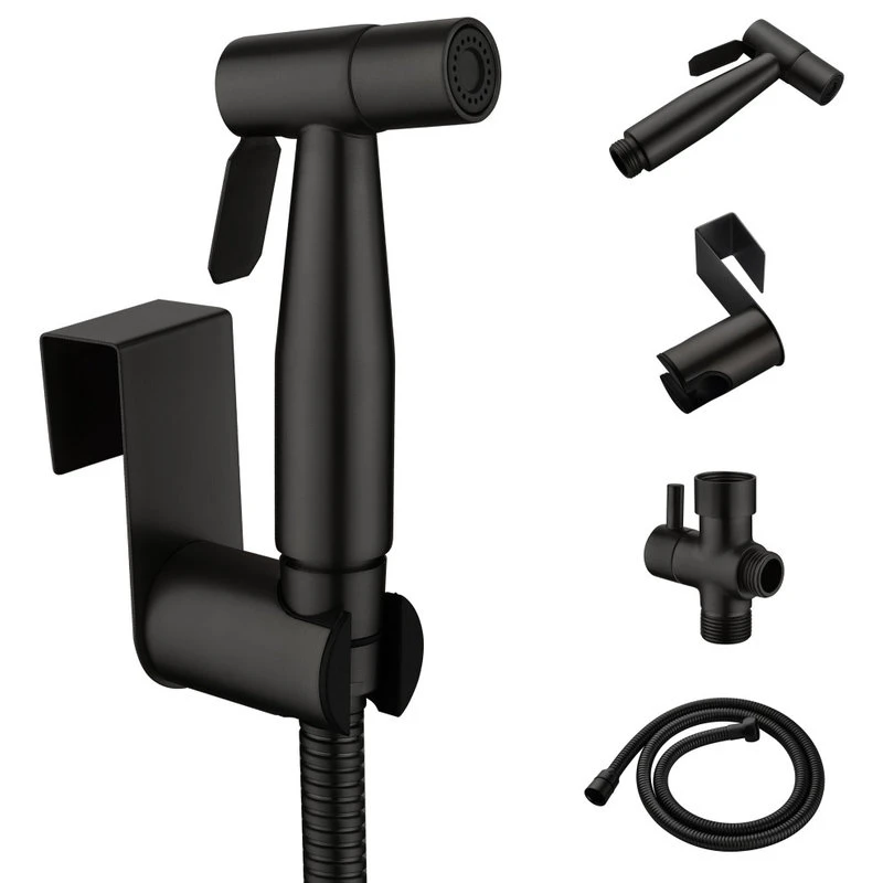 SUNRINX Modern Dual-Mount Non-Electric Handheld Bidet Toilet Sprayer Set, Matte Black 1 SUNRINX Modern Dual-Mount Non-Electric Handheld Bidet Toilet Sprayer Set, Matte Black