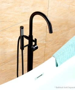 Luxier FTF01 Single-Handle Tub Filler Faucet With Hand Shower, Matte Black 12 Luxier FTF01 Single-Handle Tub Filler Faucet With Hand Shower, Matte Black -Moen-shop e7e1d52b01661d43 4881 w800 h800 b0 p0