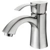 Anzzi Alto Series Single Hole Single-Handle Mid-Arc Bathroom Faucet, Brushed Nickel